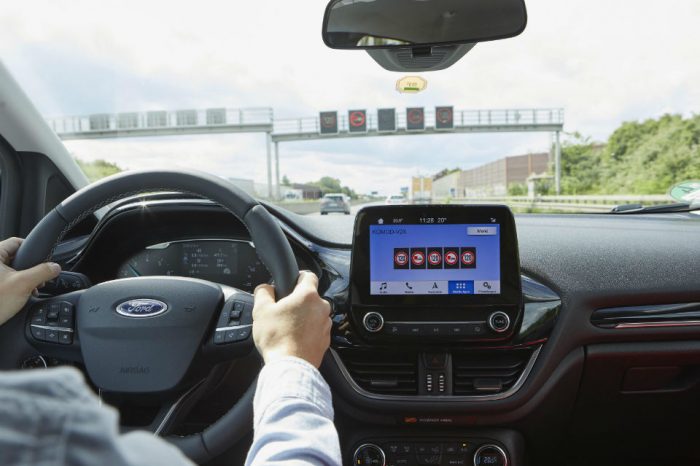 Ford and Vodafone pilot new technology that advises drivers how many spaces are available in nearby car parks and how to get there
