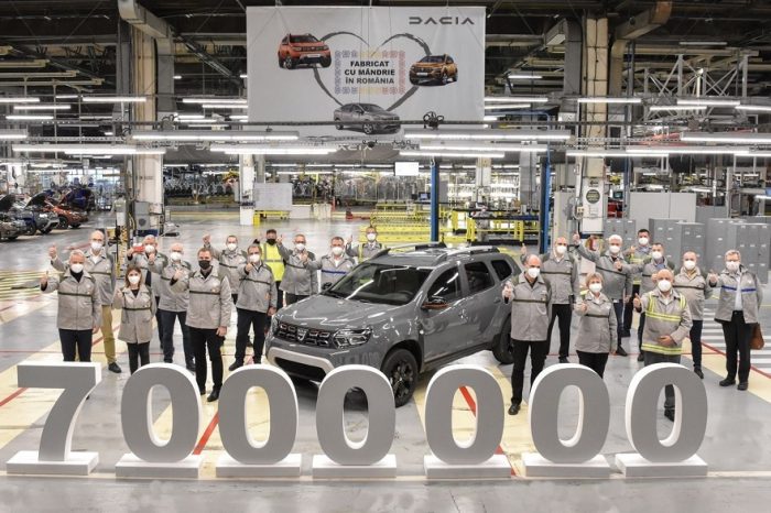 Dacia reached production of seven million cars at Mioveni plant