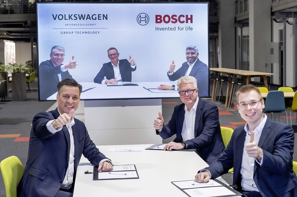 Volkswagen and Bosch aim to industrialize manufacturing processes for battery cells