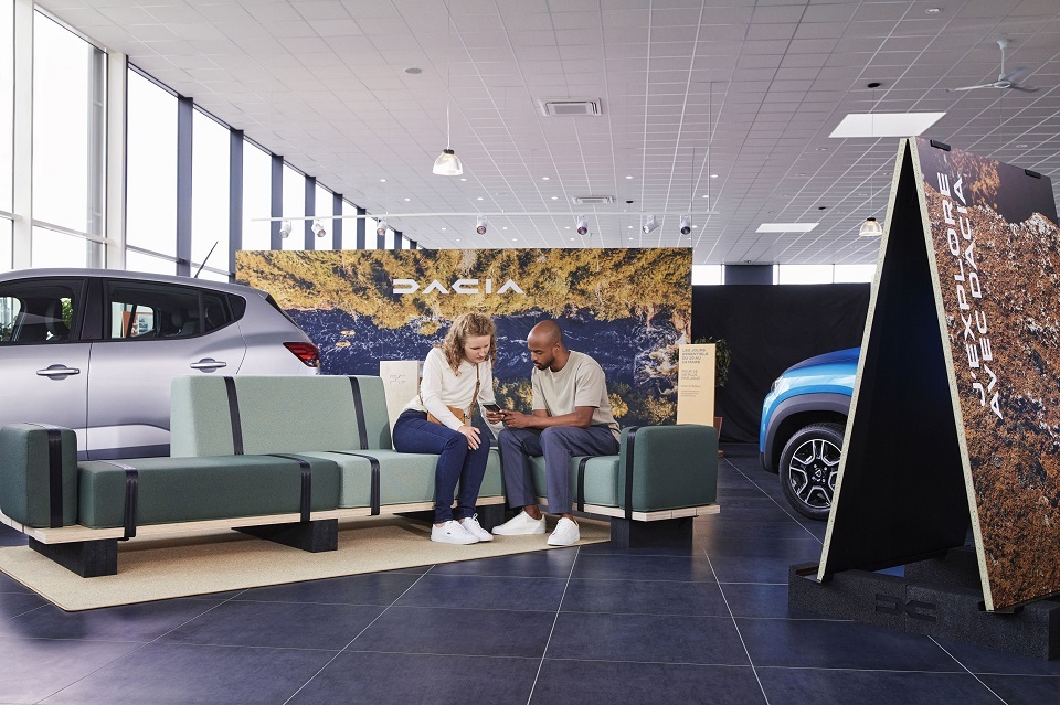 Dacia reveals its new eco-friendly dealership interior