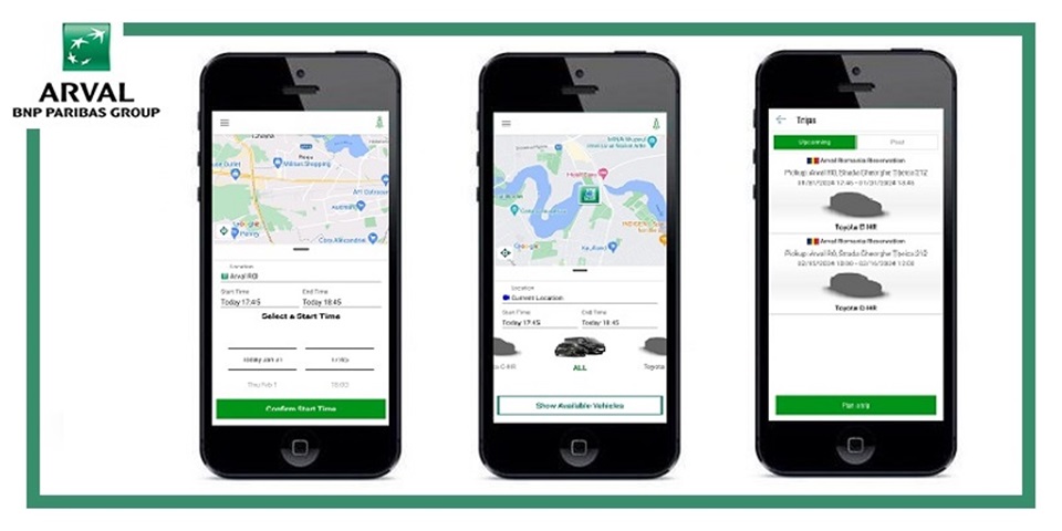 Arval launches car sharing app in Romania