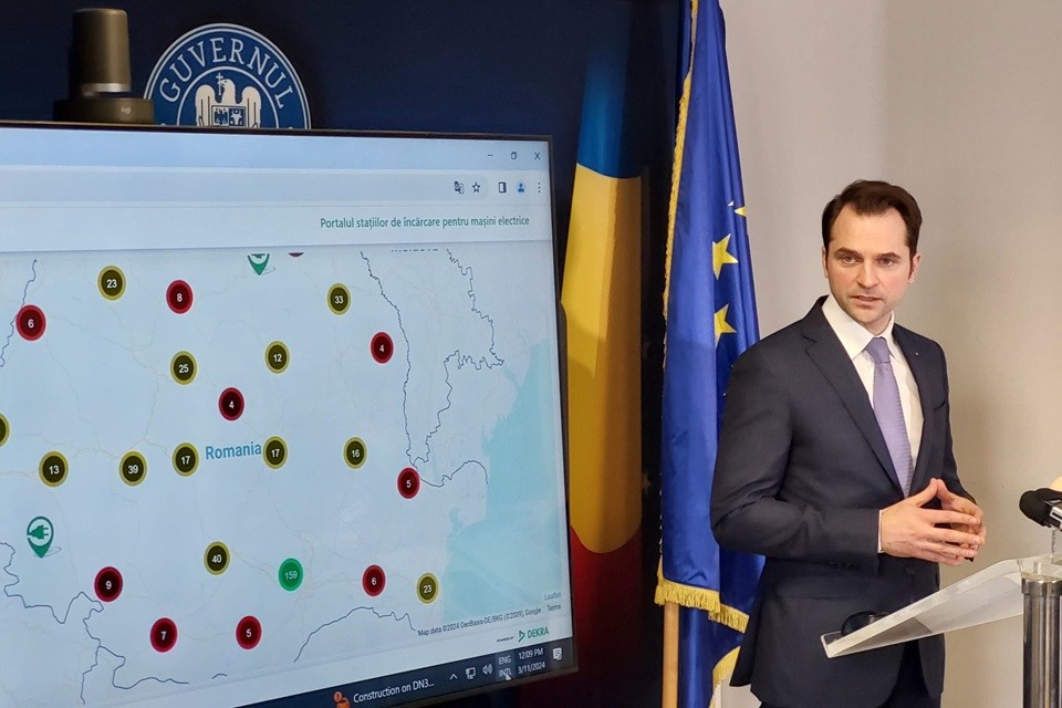 The Ministry of Energy to develop a single app for all EV charging stations in Romania