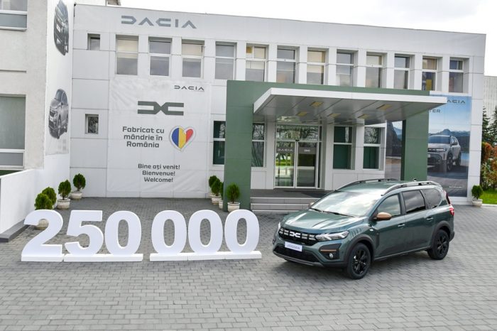 Dacia reaches total production of 250,000 Jogger units at the Mioveni plant